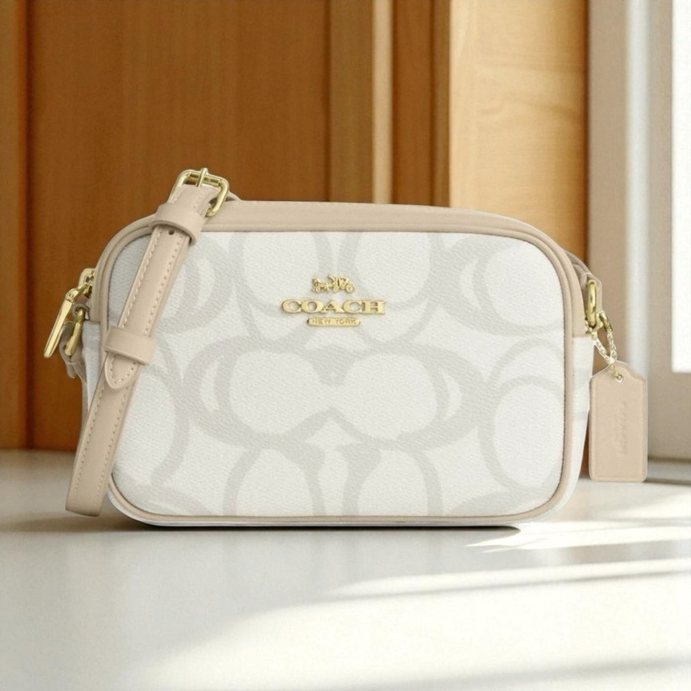 Coach Mini Jamie Camera Bag in Sketch Signature Canvas - Picture 2 of 6